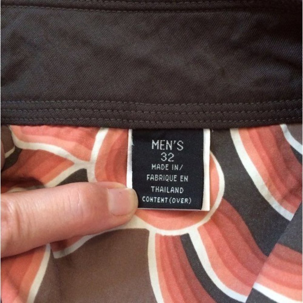 Patagonia Board Shorts 32 Pataloha Brown Orange White Wave HTF - Picture 4 of 4